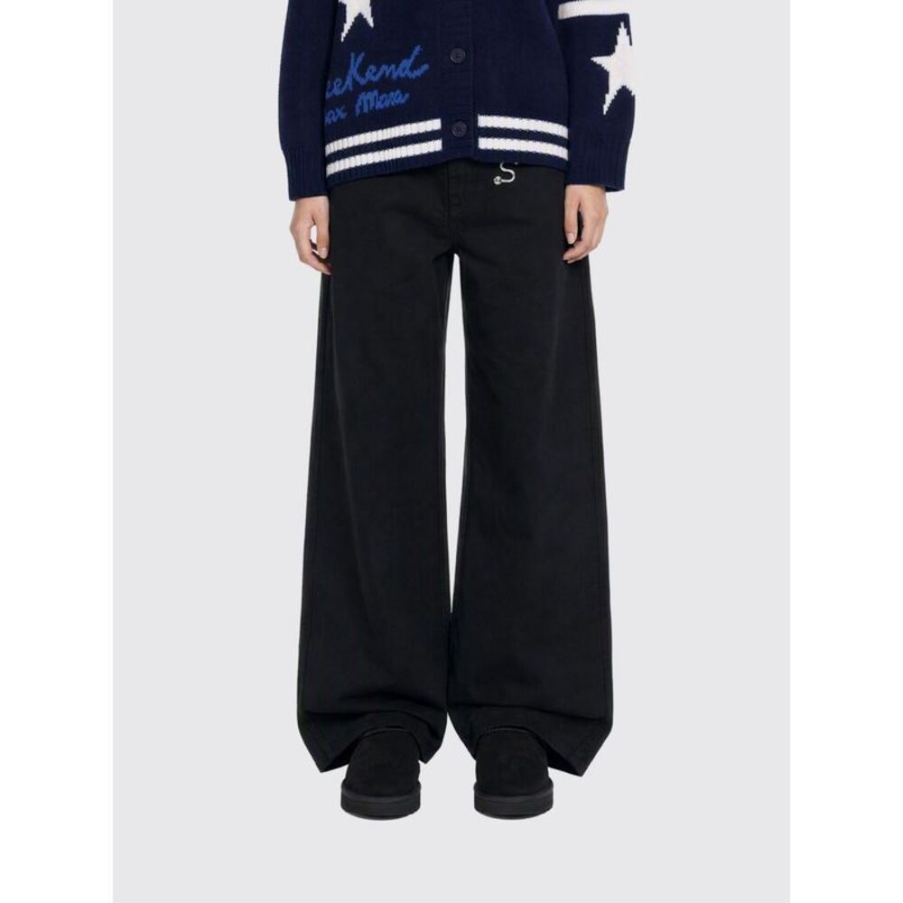 Sportmax Women Sportmax Mid-Rise Wide-Leg Jeans In Cotton Denim